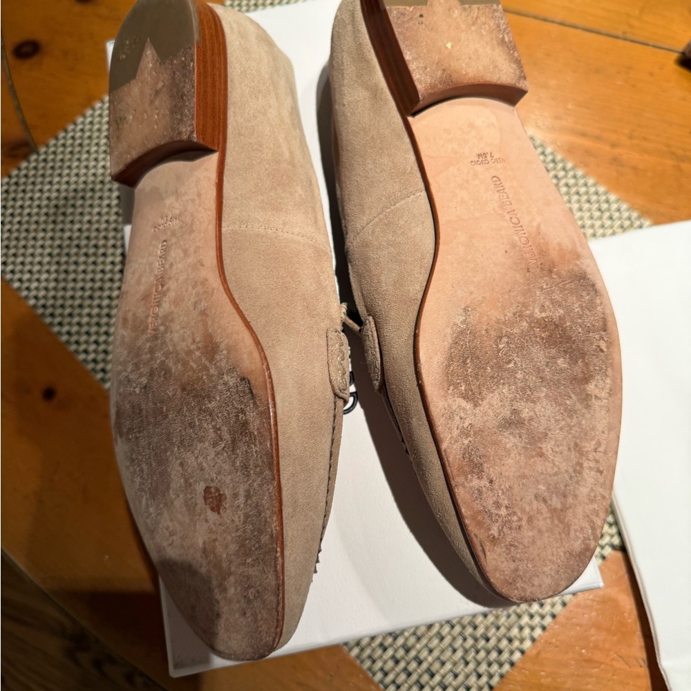 Veronica Beard Taupe Suede Flats - Picture 3 of 5
